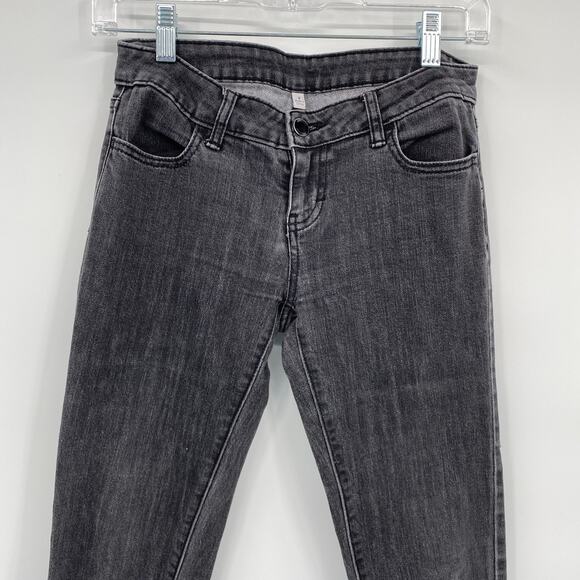 Jennifer Lopez Dark Wash Denim Skinny Jeans Gray Black Size 0 - Picture 2 of 9